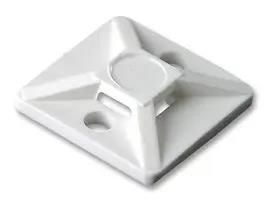 CABLE TIE MOUNT, WHITE, SCREW, PK100 151-28359