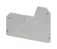 END COVER, 89.1X 2.2 X 62.3MM, GREY 1329609