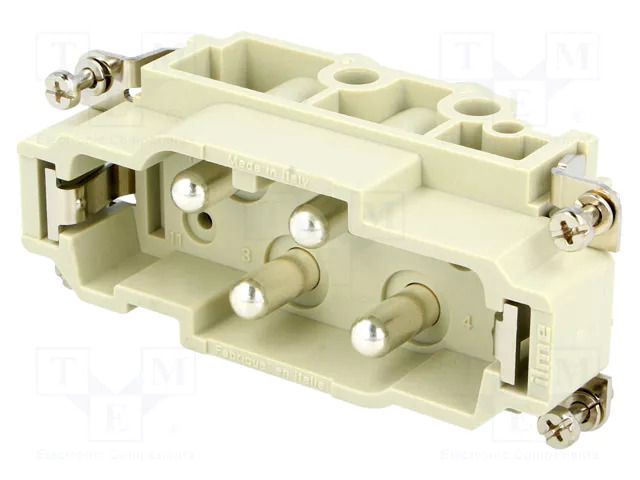 Connector: HDC; contact insert; male; CX; PIN: 4; 80A; 600V; 4+PE ILME CXM4/0