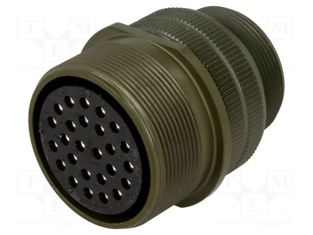 Connector: circular; plug; for cable; PIN: 26; female; soldering AMPHENOL DS3101A28-12S
