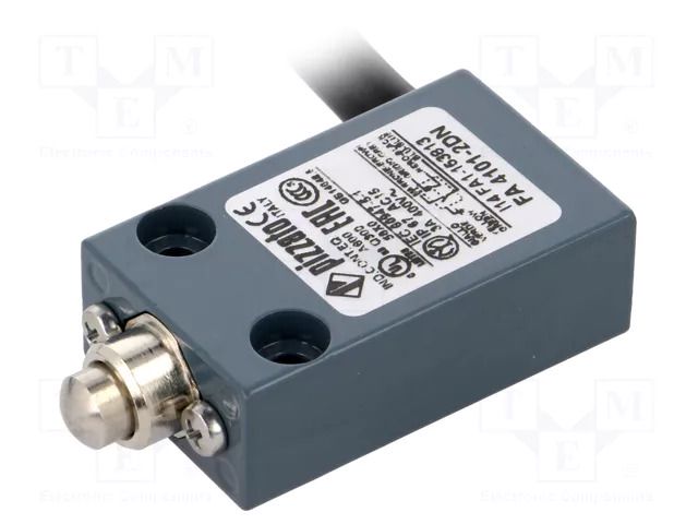 Limit switch; plunger; NO + NC; 10A; max.400VAC; cables; 2m; FA PIZZATO ELETTRICA FA4101-2DN