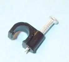 CABLE CLIP, ROUND, 3.5MM, BLACK, PK100 CBT-7270