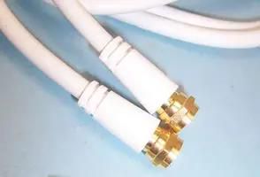 LEAD, COAX F PLUG-PLUG WHITE 2M PSG01118