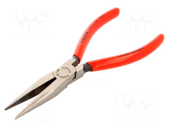 Pliers; half-rounded nose,elongated; 160mm KNIPEX KNP.3021