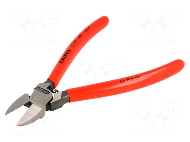 Pliers; side,cutting; 160mm; without chamfer KNIPEX KNP.7201160