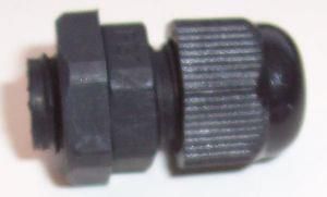 PG07 CABLE GLAND BLACK PG-07 BLACK