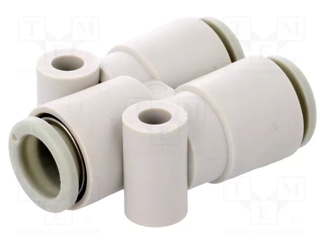 Tee fitting; plug-in; -1÷10bar; polypropylene; -5÷60°C SMC KQ2U08-00A