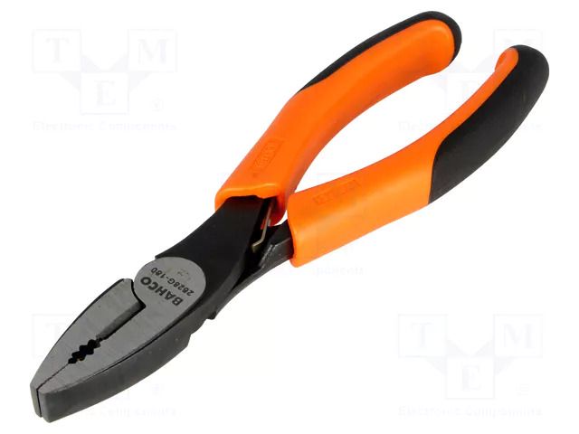 Pliers; universal; Pliers len: 180mm; ERGO®; B: 36mm; C: 25mm; D: 11mm BAHCO SA.2628G-180IP