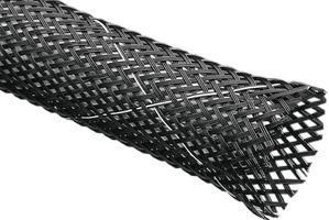 SLEEVING, EXPANDABLE, 19.05MM, BLACK/WHITE TRACER, 50FT SPC20172