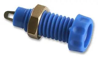 SOCKET, 4MM, PANEL S14-BLUE