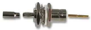 RF CONN, BNC BLKHD JACK, 50 OHM, CRIMP 1-1337548-0