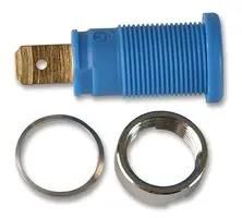 SOCKET, 4MM, SHROUDED, BLUE, PK5, PB 972356102