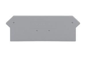 END AND INTERMEDIATE PLATE, RAIL, GREY 280-316