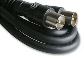 LEAD, COAX TV PLG-PLG, BLACK, 2M APFLY2