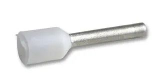 FERRULE, INSULATED, 0.75MM, WHITE, PK100 H0,75/14.