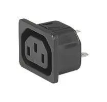 CONN, IEC F OUTLET, 10A/250VAC, SNAP-IN 3-144-644