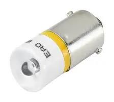 SINGLE LED LAMP, PB SW, BA9S, YEL, 28V 10-2513.1144