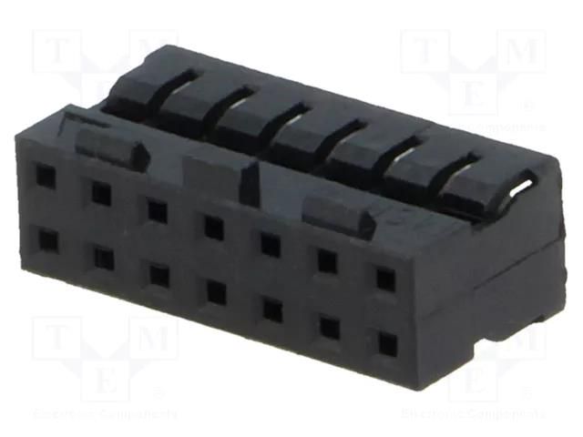 Connector: wire-wire/PCB; plug; female; PIN: 14; Milli-Grid; 2mm MOLEX MX-51110-1451