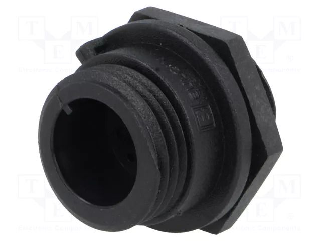 Connector: circular; socket; male; PIN: 12; 50V; w/o contacts; IP68 BULGIN PX0412/12P