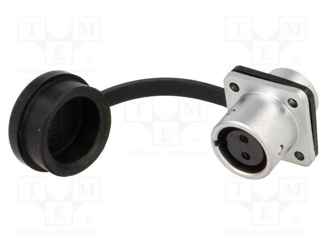 Connector: circular; socket; female; PIN: 2; IP67; SF12; 13A; 250V WEIPU SF1213/S2