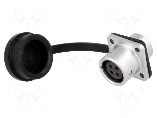 Connector: circular; socket; female; PIN: 4; IP67; SF12; 5A; 200V WEIPU SF1213/S4