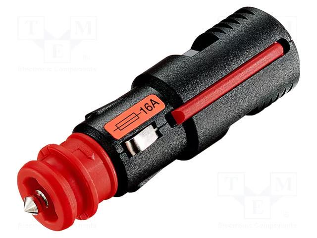 Cigarette lighter plug; screw terminal; Sup.volt: 12÷24VDC; 16A PRO CAR PROCAR-67724010