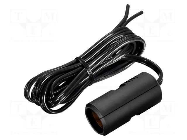 Cigarette lighter socket extension cord; Sup.volt: 12÷24VDC; 8A PRO CAR PROCAR-67887000