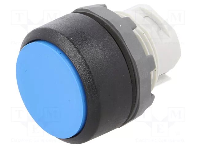 Switch: push-button; 22mm; Stabl.pos: 1; blue; none; IP66; flat; MPI ABB MP1-10L