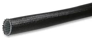 SLEEVING, 2.5KV GLASS, 8MM, BLACK ACR-8-0-CL