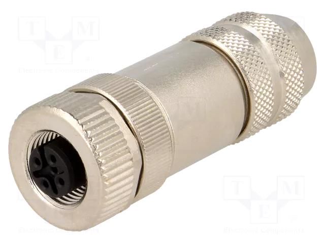 Connector: M12; plug; PIN: 5; female; straight; IP67; screw terminal MURRELEKTRONIK 7000-13381-0000000