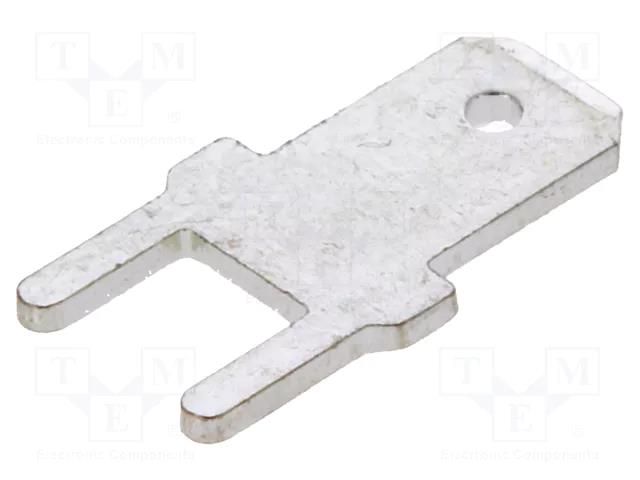 Terminal: flat; 4.8mm; 0.8mm; male; THT; brass; tinned; straight DEGSON ELECTRONICS K9-00AH