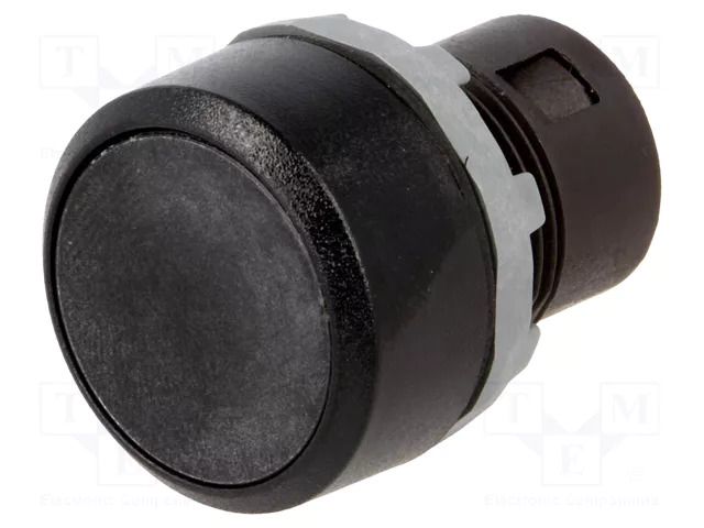 Switch: push-button; 22mm; Stabl.pos: 1; black; none; IP66; flat ABB KPR1-100B