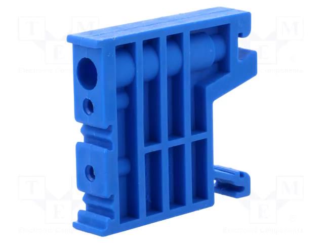 Holder; blue; polyamide; 10mm; TS35 POKÓJ KU-2/35-BU