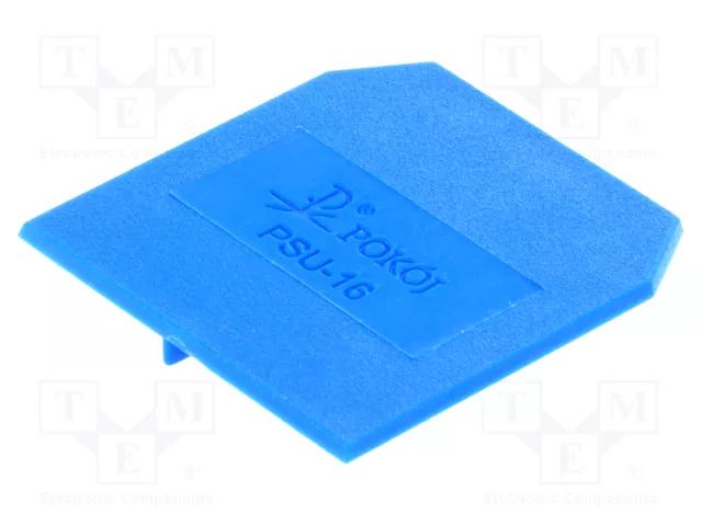 End/partition plate; blue; polyamide; 1.5mm POKÓJ PSU-16-BU