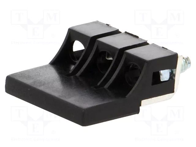 Screw bridge; black; ways: 3 POKÓJ ZKN-2.5-3-BK