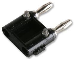 ADAPTOR, 2 4MM-SOLDER, BLACK 1330-ST-0