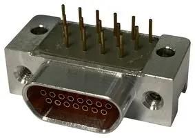 MICRO D-SUB CONN, R/A RCPT, 15POS/SOLDER MP013354