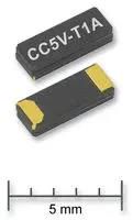CRYSTAL, SMD CER 32.768KHZ 9.0 CC5V-T1A 32.768KHZ +-20PPM 9PF