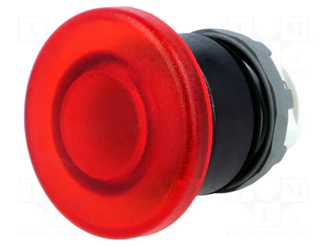 Switch: push-button; 22mm; Stabl.pos: 1; red; MLB-1; IP66; mushroom ABB MPM1-11R