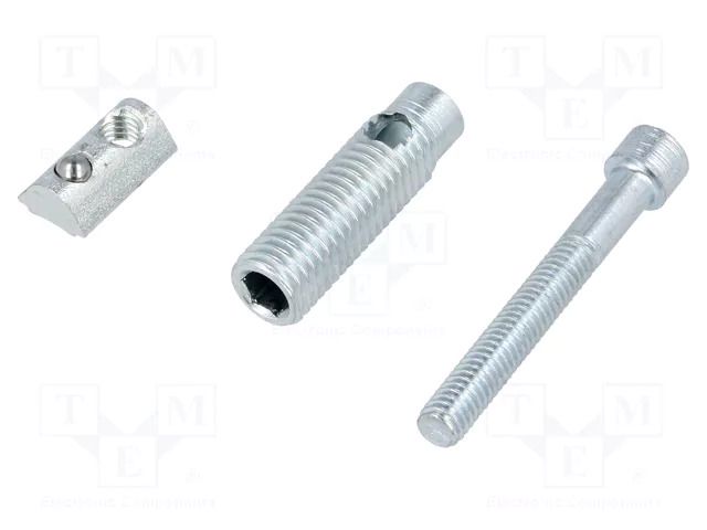 Mounting screw; for profiles; Width of the groove: 5mm; steel FATH FA-099G051