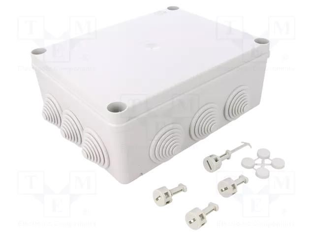 Enclosure: junction box; X: 181mm; Y: 231mm; Z: 89mm; wall mount ABB 1SL0826A00