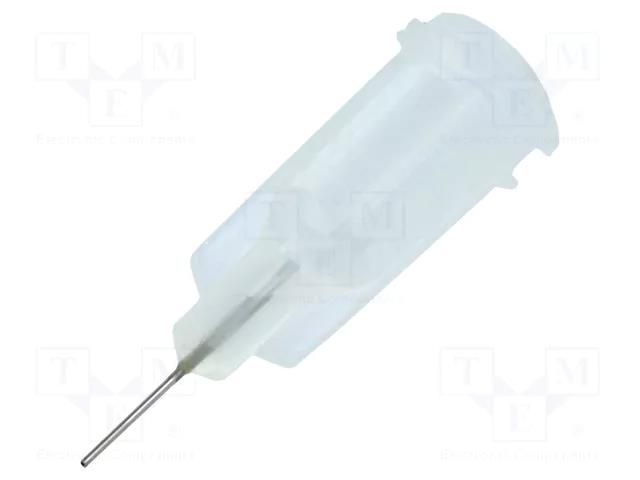 Needle: steel; 0.25"; Size: 27; straight; 0.2mm; Mounting: Luer Lock FISNAR FIS-27-1/4-ES