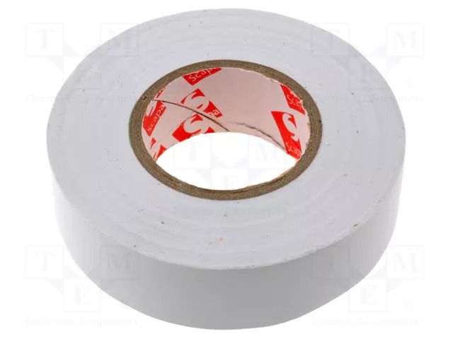 Tape: electrical insulating; W: 19mm; L: 25m; Thk: 0.13mm; white SCAPA SCAPA-2702-19W