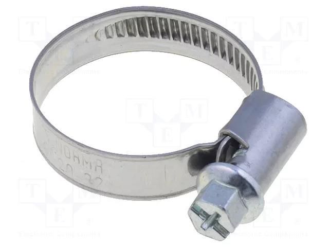 Worm gear clamp; 20÷32mm; steel; Plating: zinc LAPP SCH-20-32S