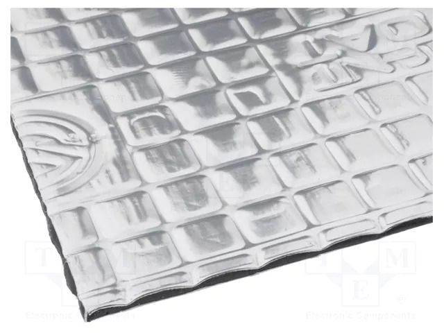 Damping mat; aluminium foil,butyl rubber; 750x540x2mm SILENT COAT SC-M2-04