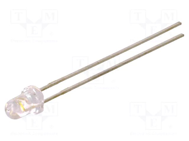 LED; white cold; 3mm; 1150÷2200mcd; 45°; Front: convex; 2.8÷3.8VDC LITEON LTW-420DS4