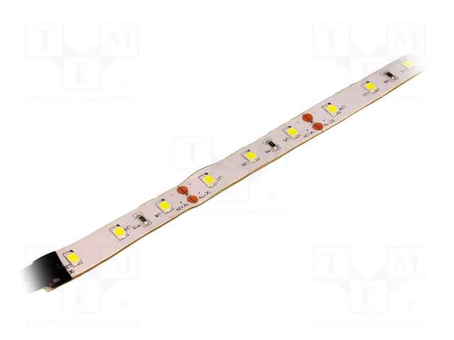 LED tape; white cold; 2835; LED/m: 60; 10mm; 120°; 14.4W/m; 12VDC OPTOFLASH OPWH2835-6012EP
