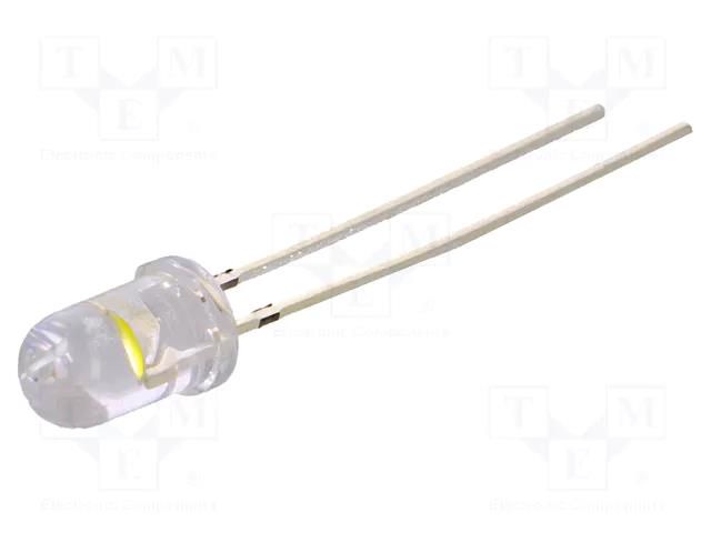 LED; white cold; 5mm; 30000÷40000mcd; 30°; Front: convex; 6500K OPTOSUPPLY OS4WFL5A31A