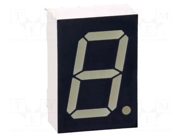 Display: LED; 7-segment; 13mm; 0.51"; No.char: 1; orange-red; anode VISHAY TDSO5150