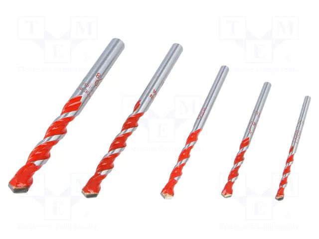 Drill set; steel; plastic cassette; PROFI MULTICUT; 5pcs. ALPEN-MAYKESTAG ALP.1007051